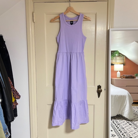 Gap Sleeveless Midi Lavender Dress - Size Small - Picture 3 of 9